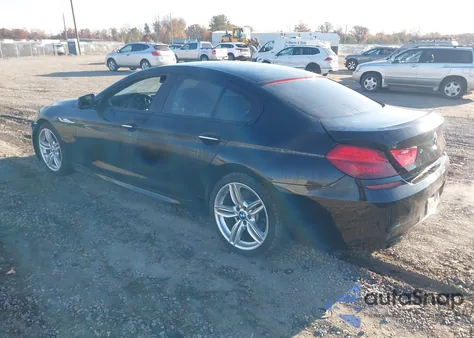 2013 BMW 650I Gran Coupe xDrive z USA, uszkodzony, nr VIN WBA6B4C52DDG67654